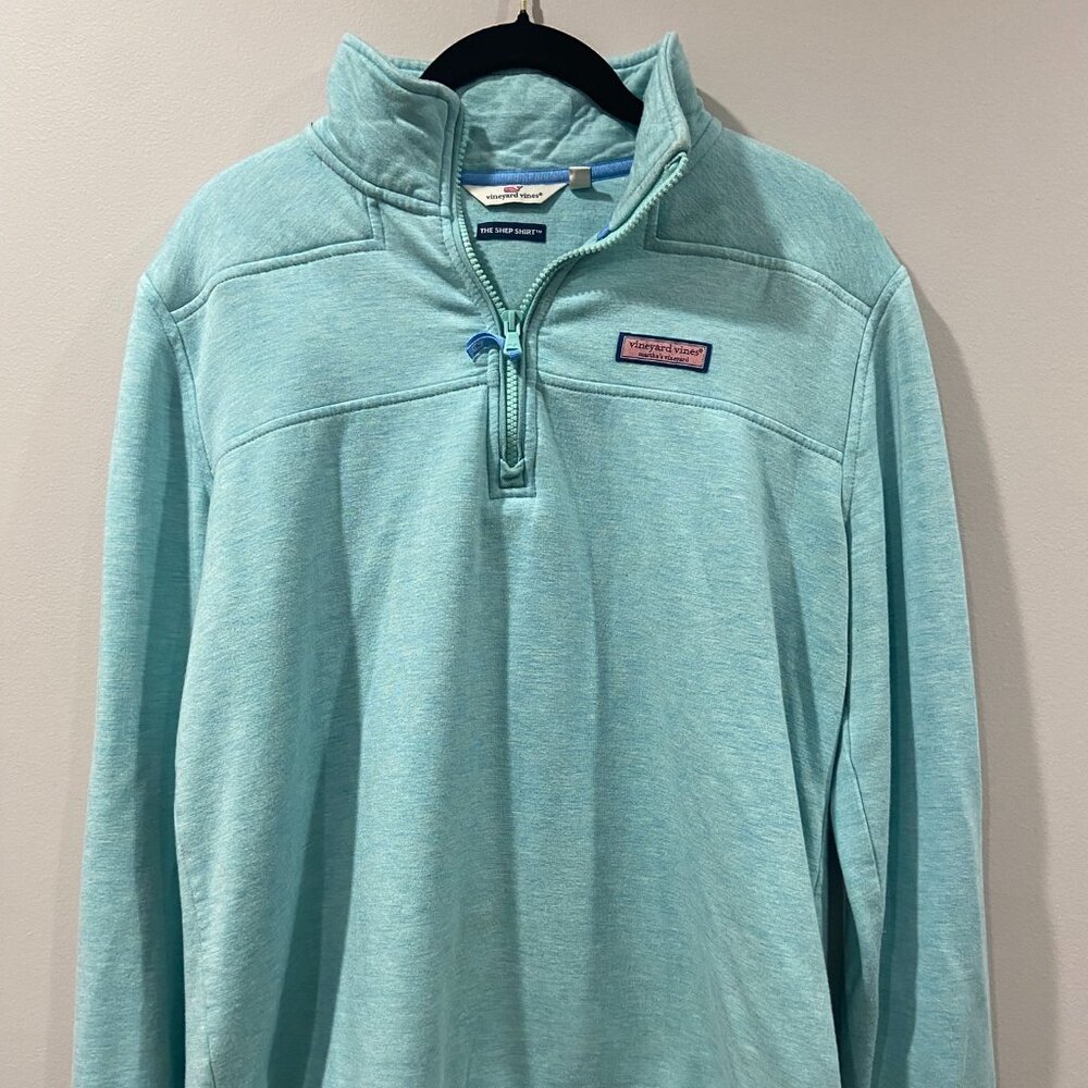 Vineyard Vines Women's Shep Shirt Size Medium, Color Teal